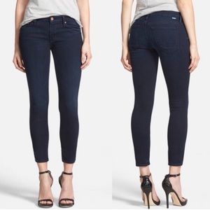 MOTHER The Looker Ankle Crop Jeans Ink & Paper